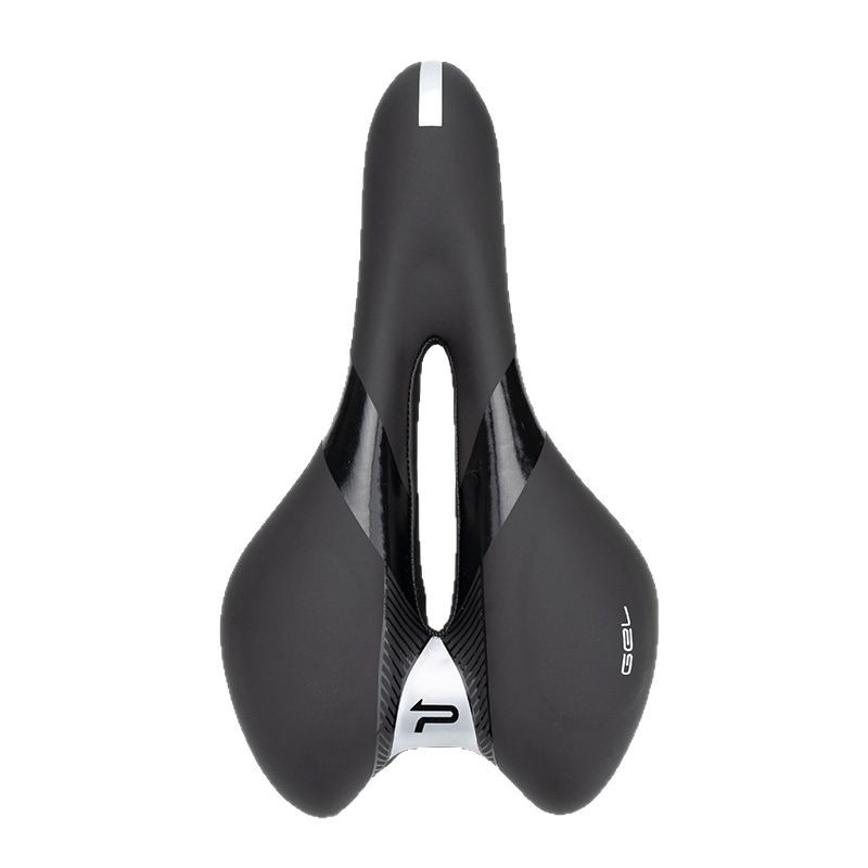 PROMEND cojín de la bicicleta incorporado de silicona cómodo hueco transpirable amortiguador de la bicicleta de montaña cojín del asiento equipo de equitación