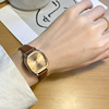 Watch, retro small quartz dial, Korean style, simple and elegant design, thin strap