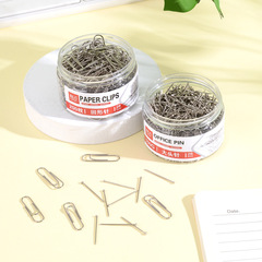 Cross-border bulk colorful binder clips gold and silver thumbtacks black and white rose gold letter clips