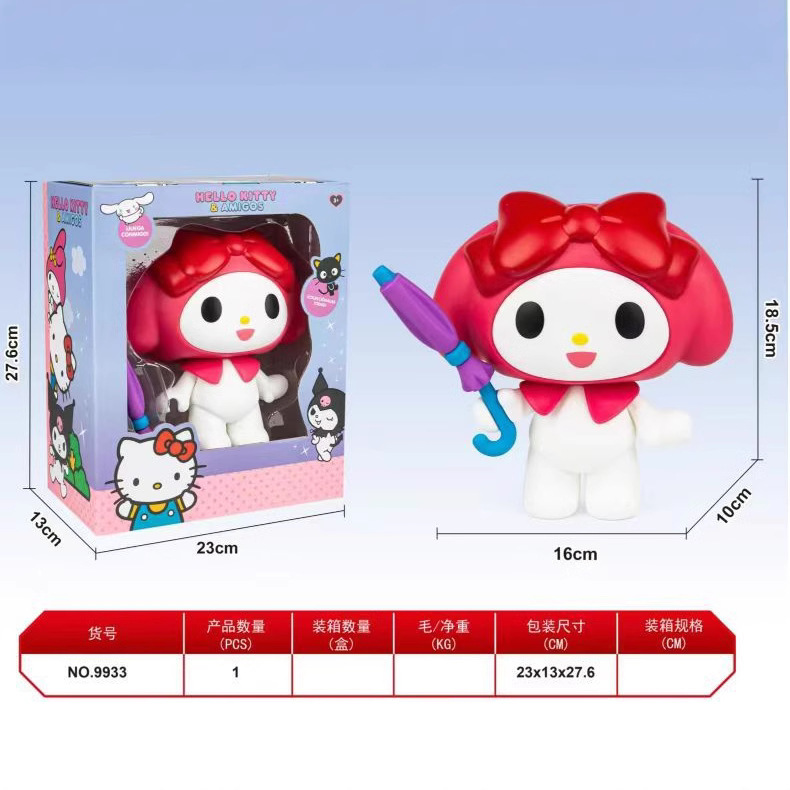 Material de vinilo, ventana grande Kuluomi, serie de cajas de color, adornos de escritorio, accesorios para muñecas, articulaciones desmontables, móviles