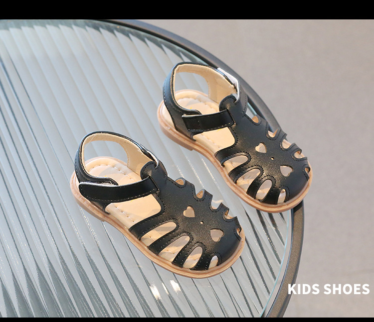 Sandali casual coreani, scarpe da principessa per bambina nuove estive con suola morbida in velcro, scarpe per bambini_voghion.com