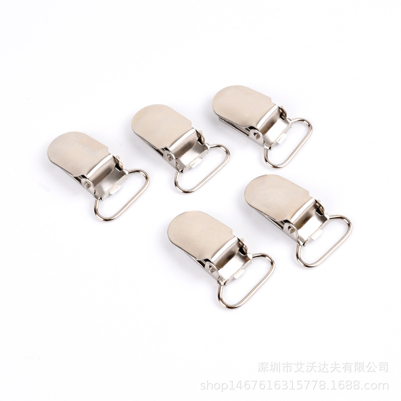 厂家直销 20mm 25mm奶嘴夹优质鸭嘴扣 无胶奶嘴夹 迷你鸭嘴夹