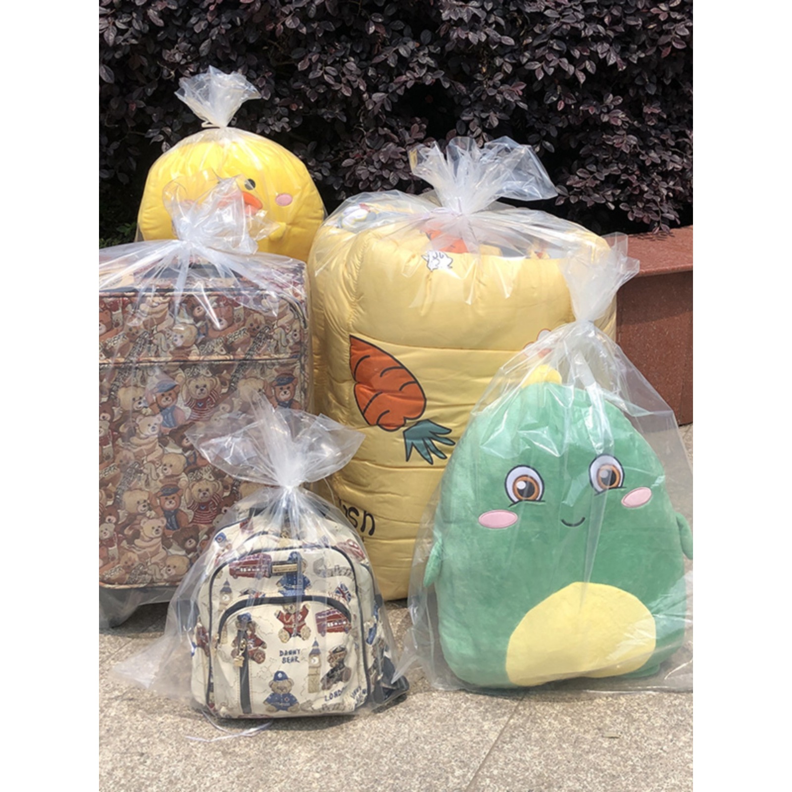 202610丝批发加厚高压内膜袋pe平口袋塑料袋子包装防潮袋透明马年