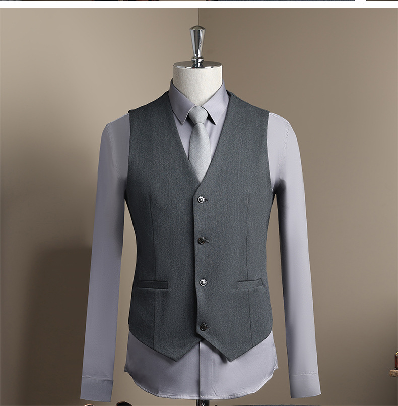 Modern Slim Fit Men's Blazer Single Button Wedding Business Suit_voghion.com