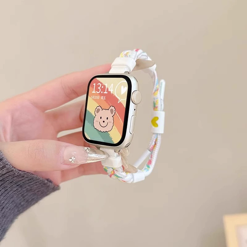Совместимо с Apple S10 часы iwatch9 ремешок applewatch8 брашенная верёвка S9 девочки S8 ниша S7