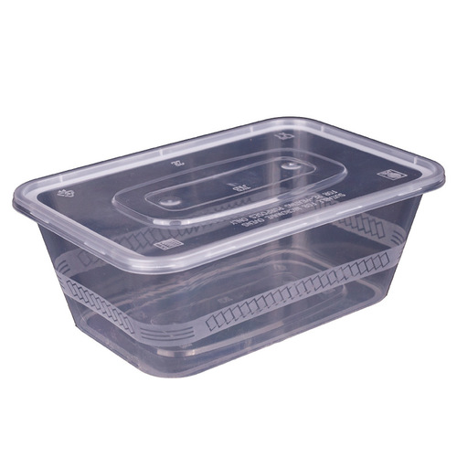 Circular and Rectangular Transparent Disposable Food Containers with Thickened Plastic for Hot Pot and Takeaway Dishes, Wholesale 1250 spicy hot pot plastic rice bowl