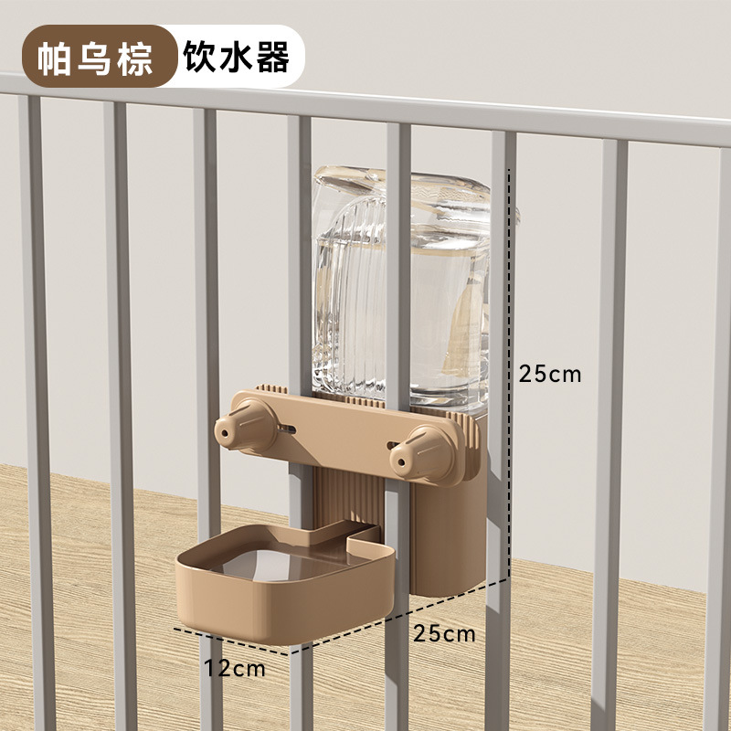Jaula para mascotas, bebedero, gato colgante, alimentador de agua potable, cuenco para perros, cuenco para gatos, suministros para jaulas para perros de gran capacidad