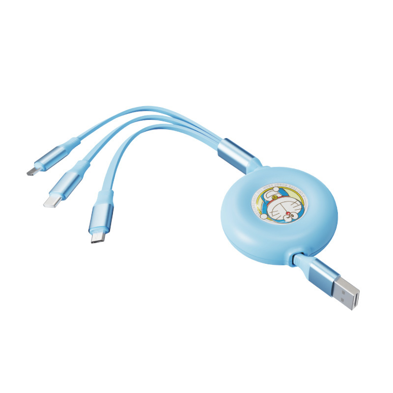 クレヨンしんちゃん/ドラえもん G16 1対3対応 Apple/Android急速充電対応 伸縮自在 データケーブル|undefined