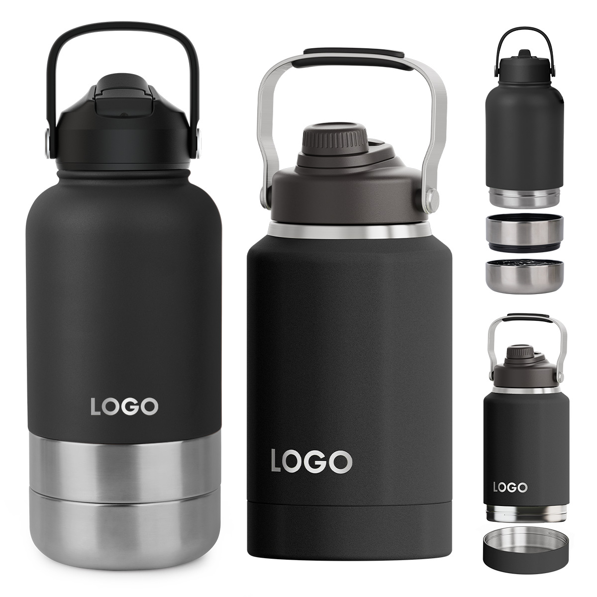 Olla espacial tres en uno de 32oz transfronteriza, manija de acero inoxidable 304 personalizada, olla espacial, taza termo para exteriores