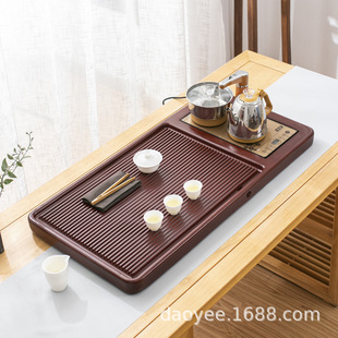 Special offer! Bakelite tea tray with induction cooker full automatic integrated set home office tea table large