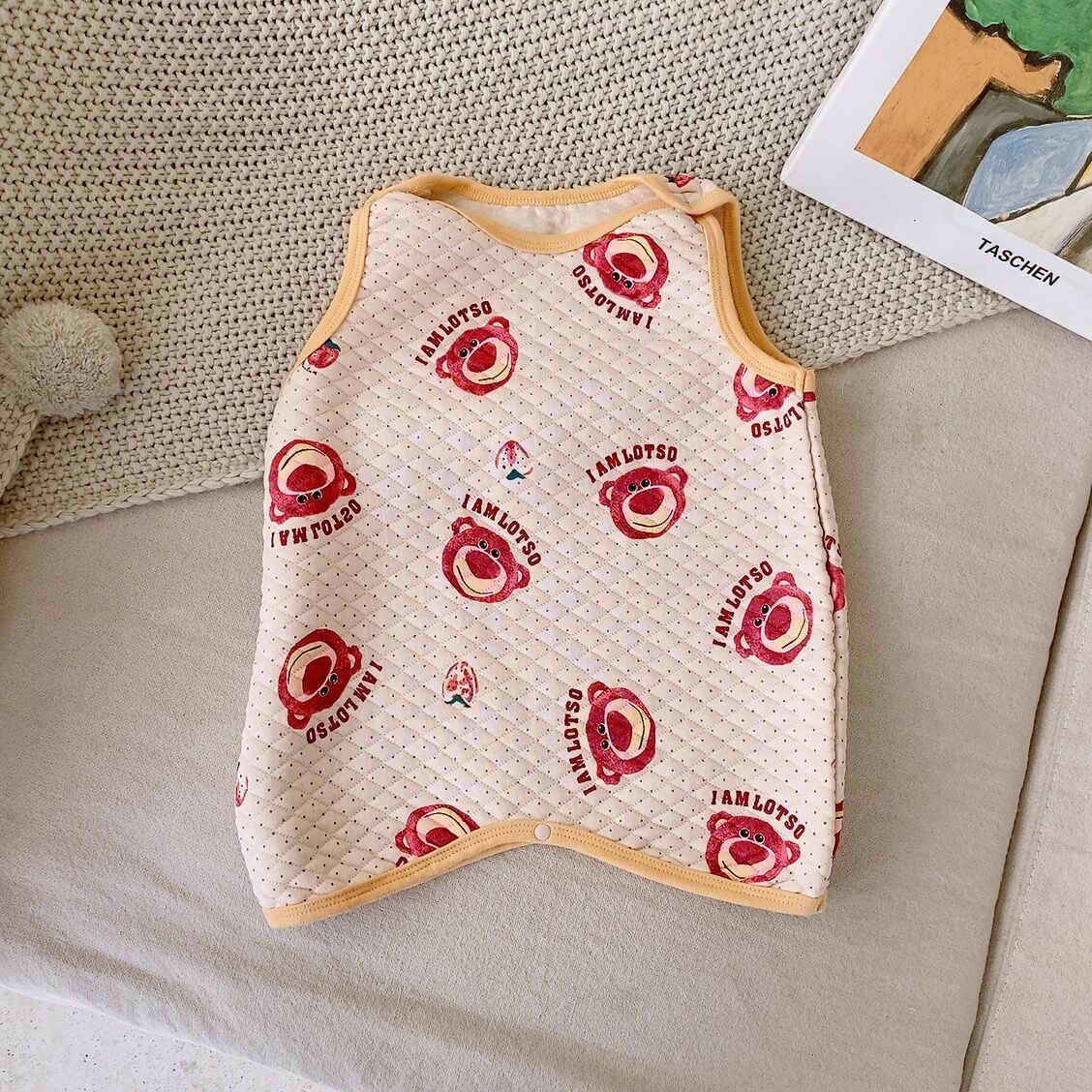 Saco de dormir de invierno para bebés Ropa para niños de estilo coreano Ropa para niños de invierno para el hogar de algodón para niños Bolsa de dormir de una pieza para bebés