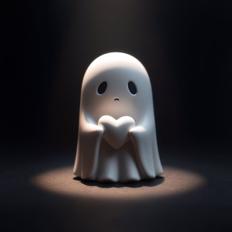 国境を越えた新しいハロウィンかわいい白いゴーストパーティーの装飾中庭の装飾品研究デスクトップの装飾小さな装飾品|undefined