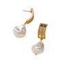 Fashionable jewelry, earrings from pearl, accessory, 1 pair, simple and elegant design, Amazon