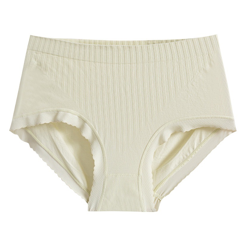 Entrepierna antibacteriana de algodón para mujeres suave para la piel Mediados de cintura chica estudiante ligero sin costuras ropa interior envuelta en la cadera verano Nuevo