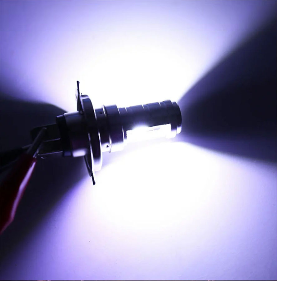 Tcyato Ultra-Bright Motorcycle Led Headlight with Strong Light, Three-Claw H4-8 Design, Dual-Claw Built-In High and Low Beam for Electric Vehicles