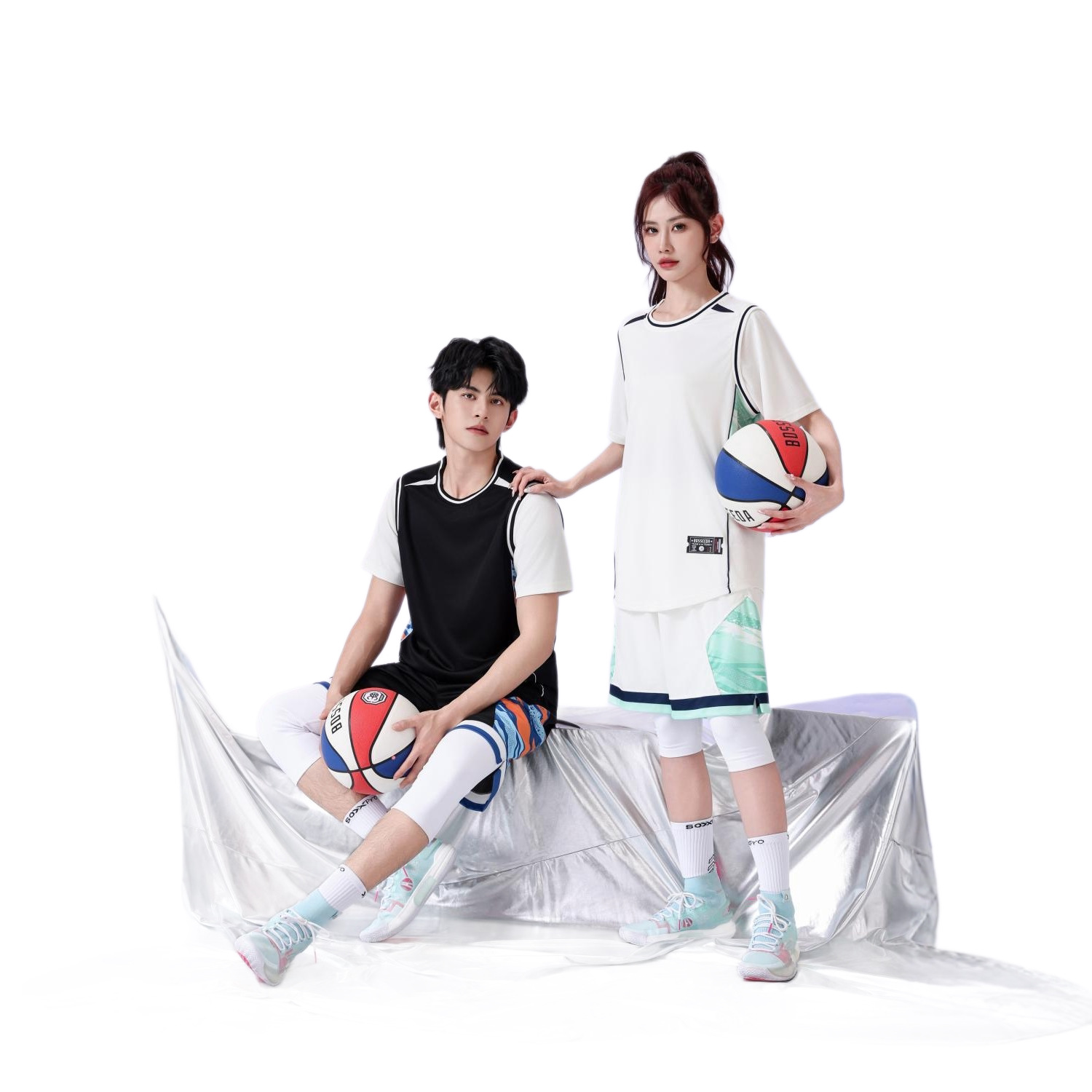 Nuevo conjunto de ropa de baloncesto para hombres y mujeres de verano rápido secado transpirable americano entrenamiento juego camiseta se puede imprimir uniformes personalizados