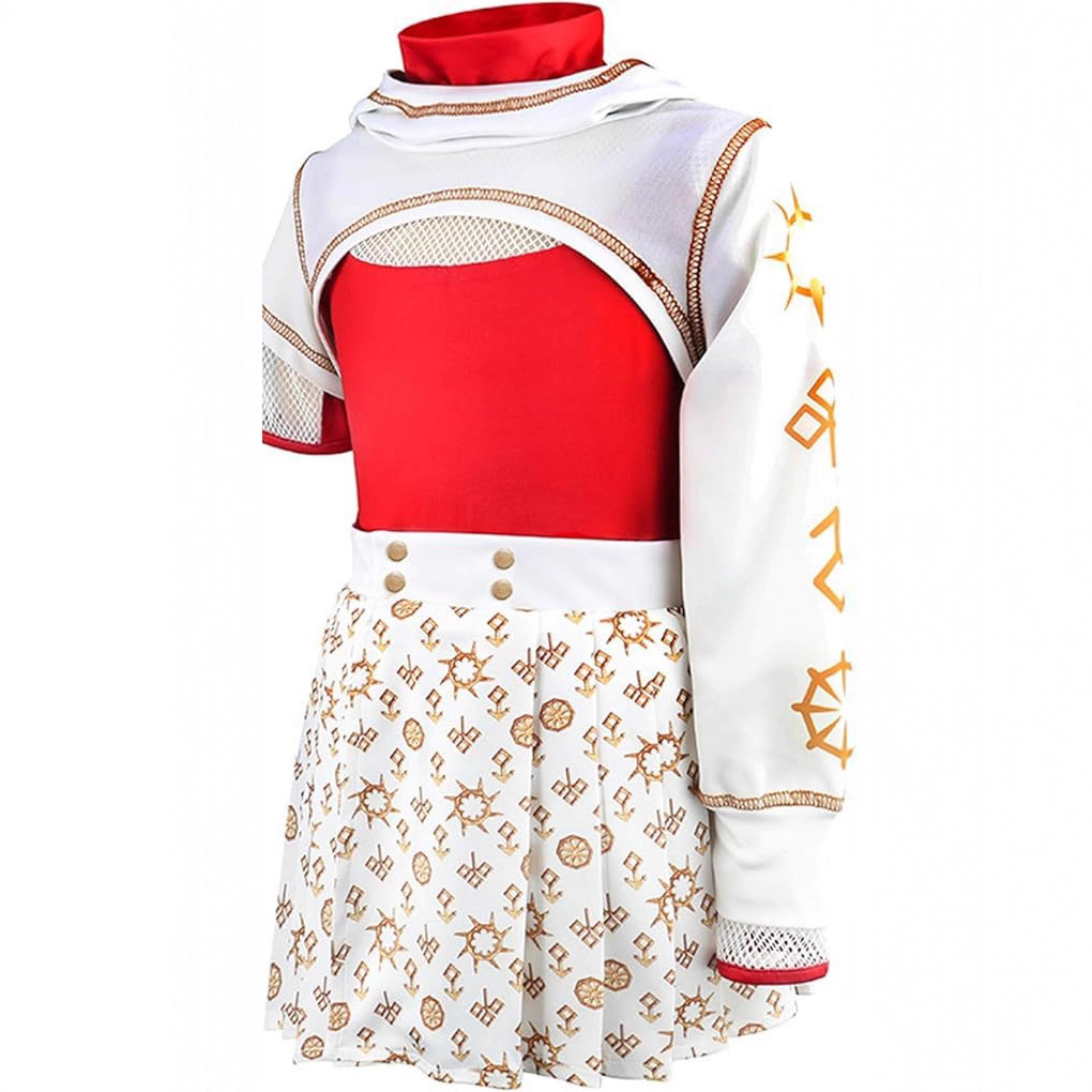 亚马逊新款儿童cosplay僵尸高校4同款女童长袖套装校园服装连衣裙