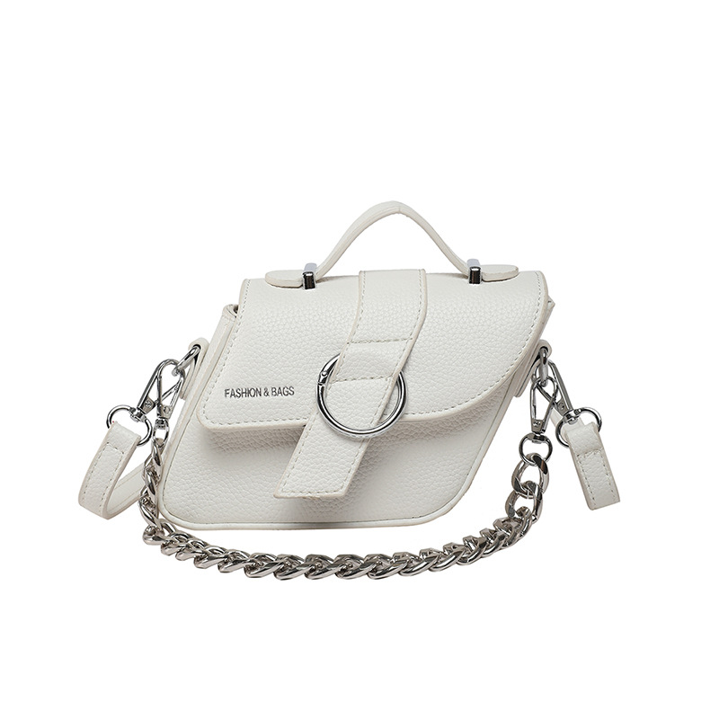 Bolso de textura transfronteriza 2025 nuevo bolso femenino de cadena bolso de hombro de diseño de nicho mini bolso de mensajero con patrón de lichi