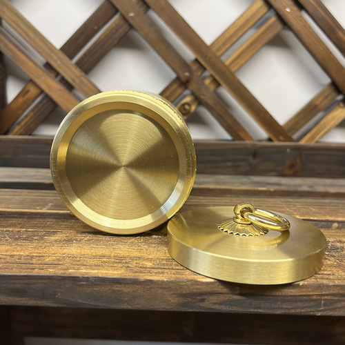 Brass ashtray with cover, anti-fly ash metal, pure brass ashtray, vehicle-mounted, office, home living room