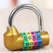 206-1英文轮锁密码锁箱包密码锁健身房锁抽屉锁门锁书桌锁批发