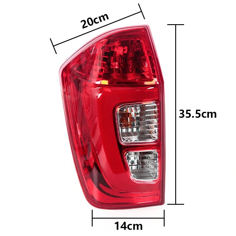 Aplicable a Chery Ruihu 3 conjunto de luz trasera 14 - 22 Ruihu luz de niebla trasera izquierda y derecha luz de parachoques trasera cubierta de luz trasera