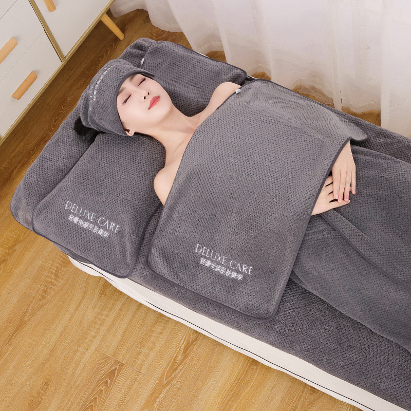 Embroidered Logo Pineapple Grids Beauty Salon Towel Skin Management Turban Beauty Salon Special Towel