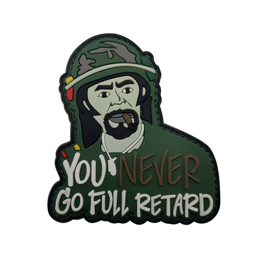 NEVER DIE skull helmet gun warrior embroidery + PVC armband Velcro backpack morale patch patch