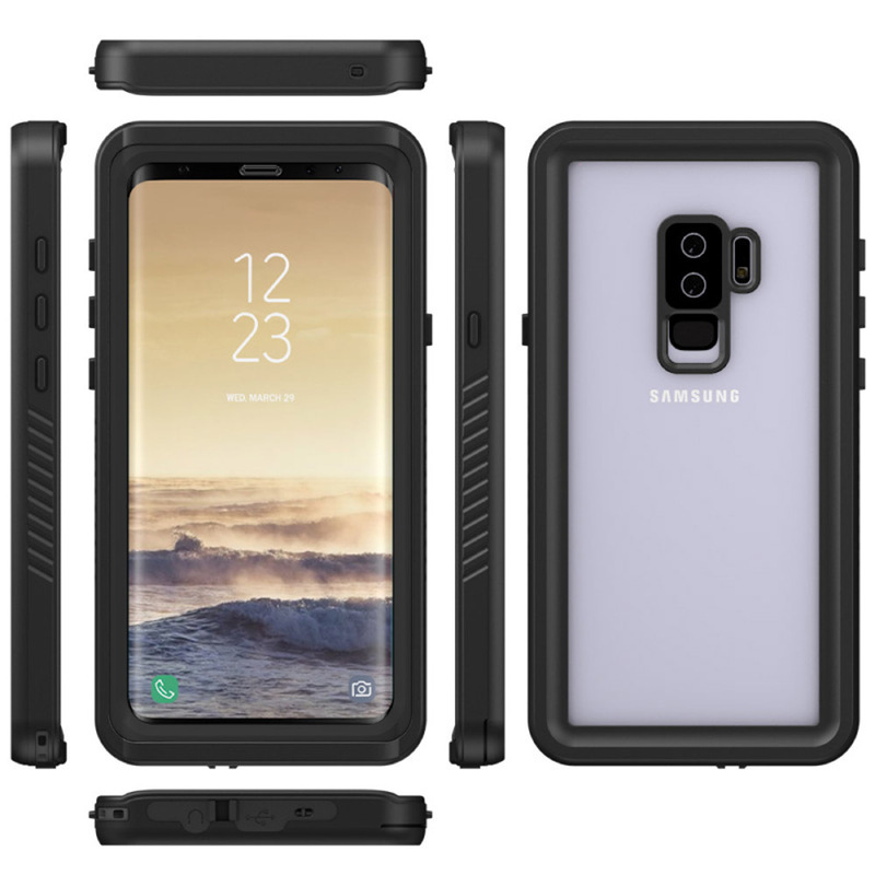 in stock waterproof case for Samsung S9/S9plus mobile phone waterproof case anti-drop outdoor sports protective case