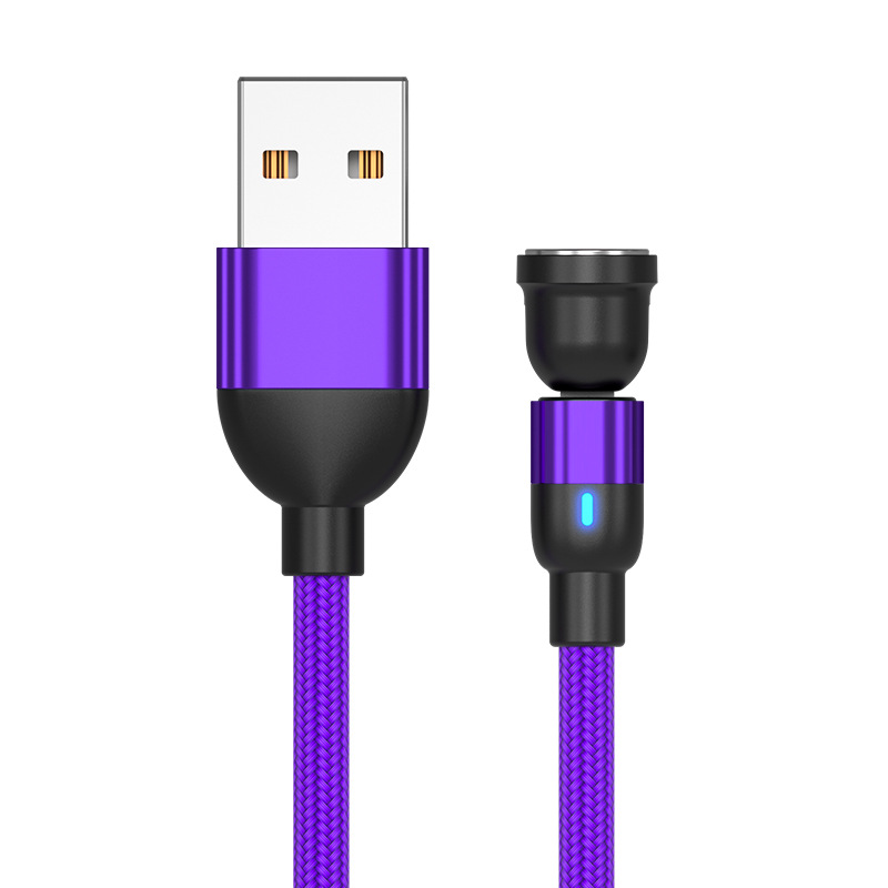 540 teléfono móvil cable de datos magnéticos codo Android fuerte imán carga cable adaptador typeec a línea magnética