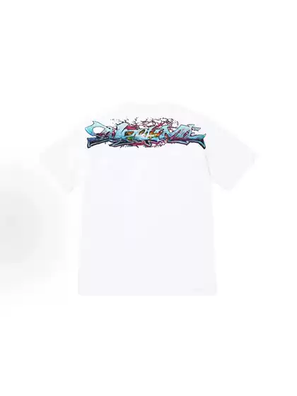 Supreme Letter Print Heavyweight Cotton T-Shirt - Crew Neck, Short Sleeve, Relaxed Fit Streetwear