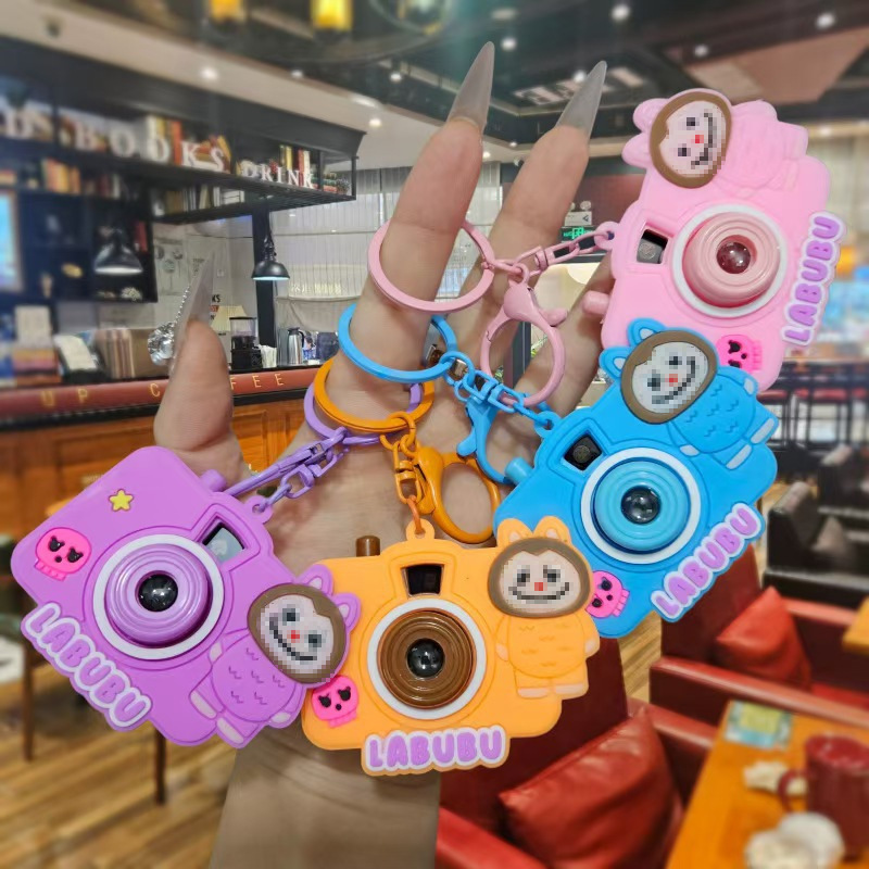 网红多功能卡通公仔闪灯钥匙扣计算器温度计书包挂件小礼品批发|undefined