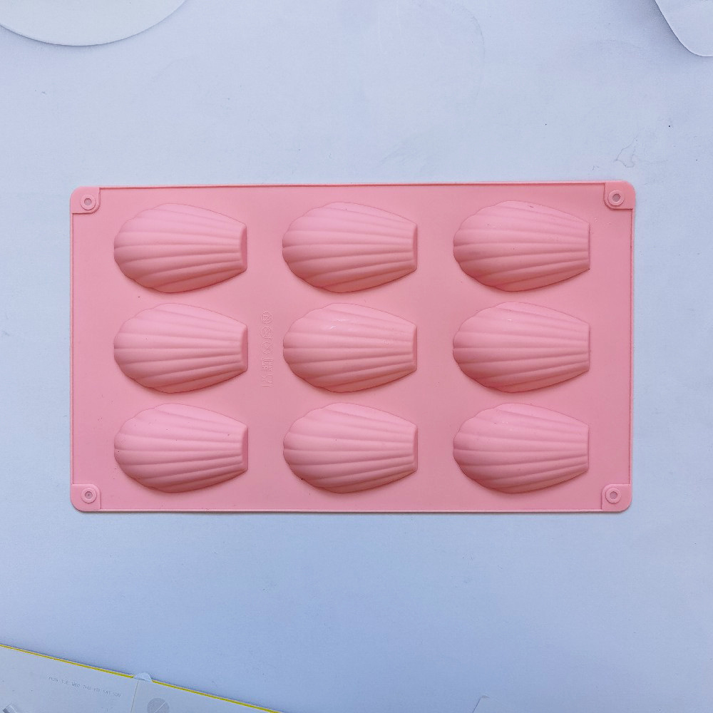 9 conchas de chocolate 9 molde de silicona pastel helado pudín molde de postre jabón utensilios