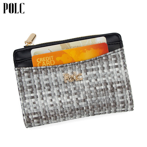 New cross-border best-selling women's wallet short-length colorful woven pattern multi-card slot card holder two-fold wallet basic wallet