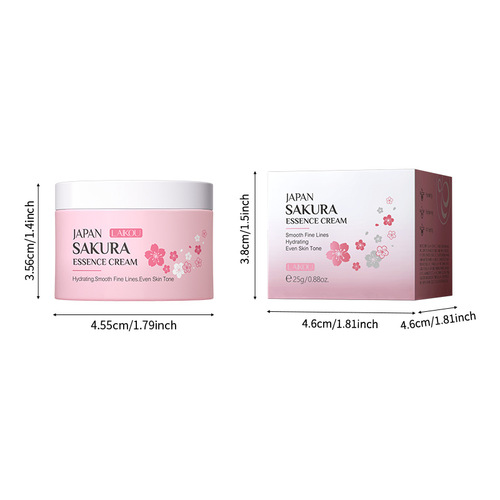 LAIKOU Sakura Cream Essence Moisturizing Facial Cream 25g Hydrating Nourishing Snow Cream Skincare Primer