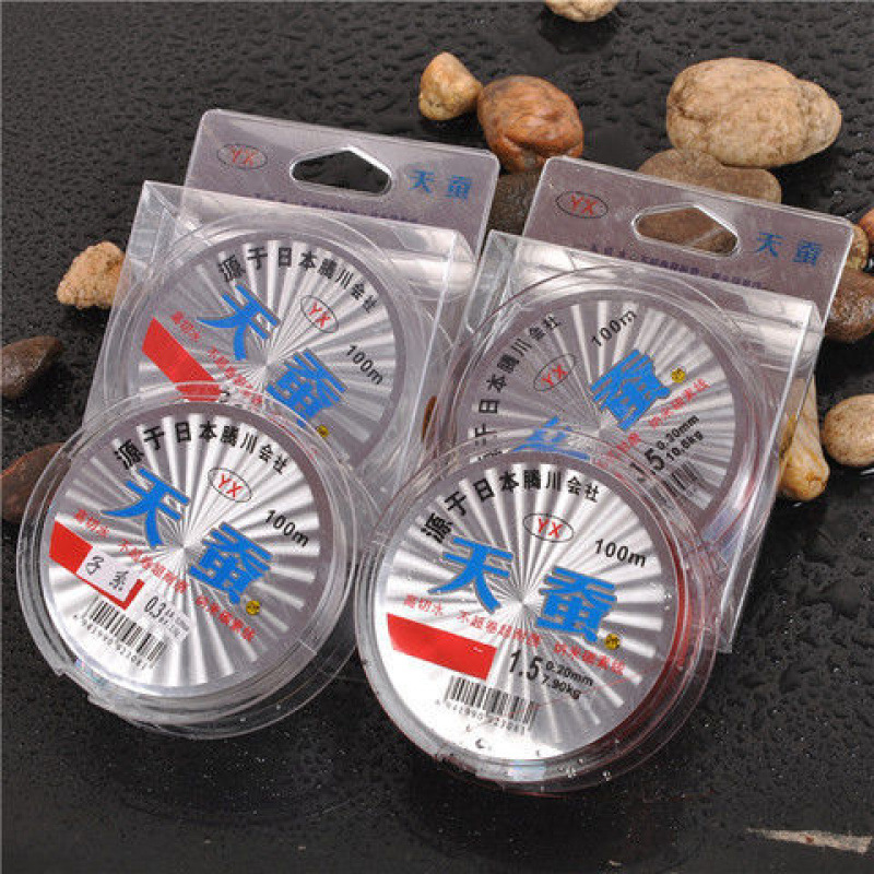 100m línea de nylon línea de pesca de Taiwán línea principal línea de seda transparente línea de fábrica comercio mayorista comercio exterior