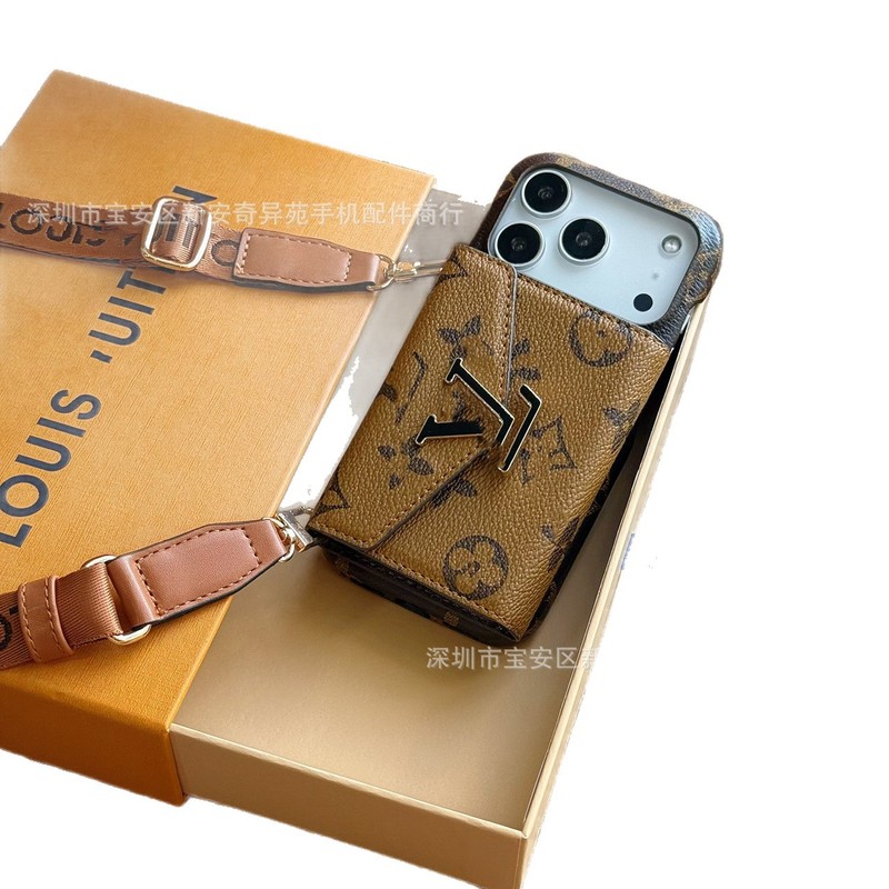 跨境大牌卡包保护壳适用iPhone17ProMax轻奢欧美卡包苹果16手机壳|undefined