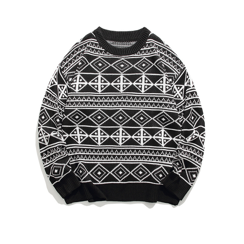 Herrenbekleidung Pullover für Männer im Winter, die diesjährigen neuen Strickpullover für Männer, lockere und lässige Winterpullover für Teenager_voghion.com