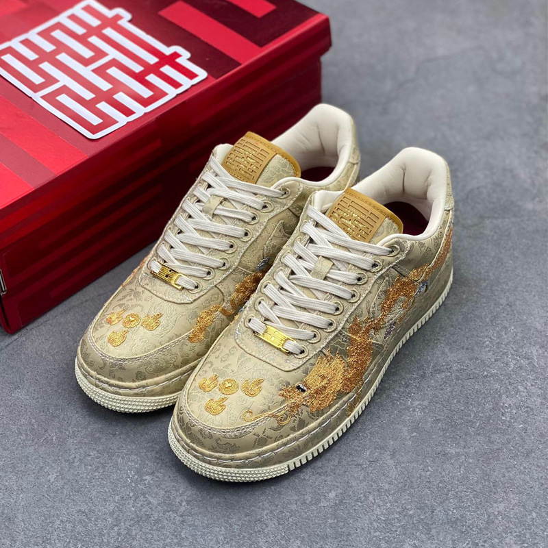 Putian Shoes Pure Original Air Force One Dragon and Phoenix Chengxiang aj2 Men's and Women's Wedding Shoes DUNK LOW Valentine's Day Shoes Putian