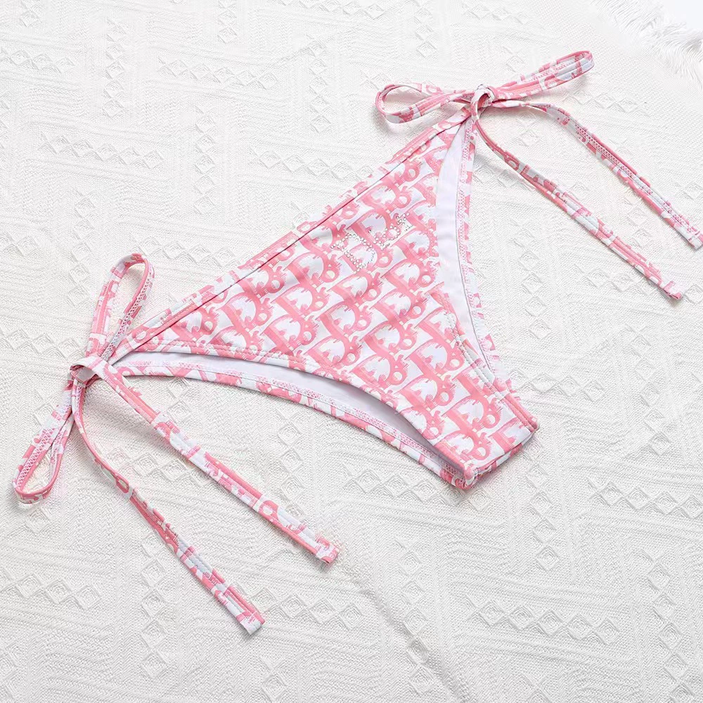 Triangle Bikini Set Women, European-Style Drawstring Sports Swimwear, Sizes S–XL