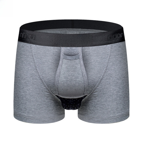 Gunpowder separation, internal underwear up-style spermatic vein scrotal suspension bag flat-angle pants, elephant testicular cotton four-cornered pants