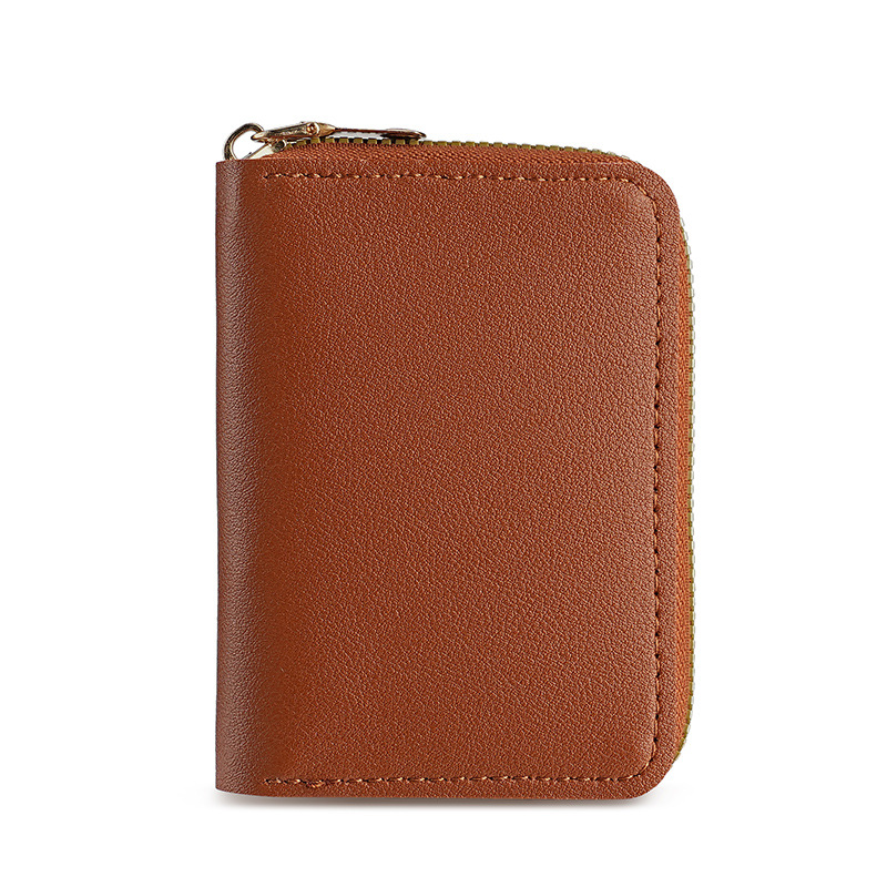 Bolsa de tarjetas de órgano de color sólido, bolsa de tarjetas compacta y exquisita para mujeres, bolsas de tarjetas de bienestar de gran capacidad para hombres, bolsas de tarjetas transfronterizas