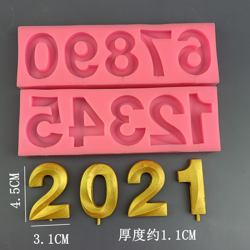 0-9 большой номер 2021 силиконовые формы для торта для украшения торта