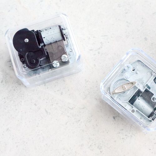 Acrylic Music Box Transparent Music Box Student Creative Gift Birthday Gift Wood Home Decor Wholesale