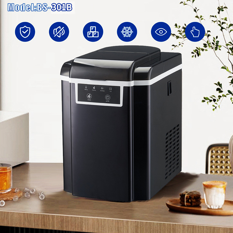 The Bs-301B Ice Maker's Main Function Is to Chewable Ice, Comes with a Cleaning Function, and Has a Large Capacity for Ice Cubes