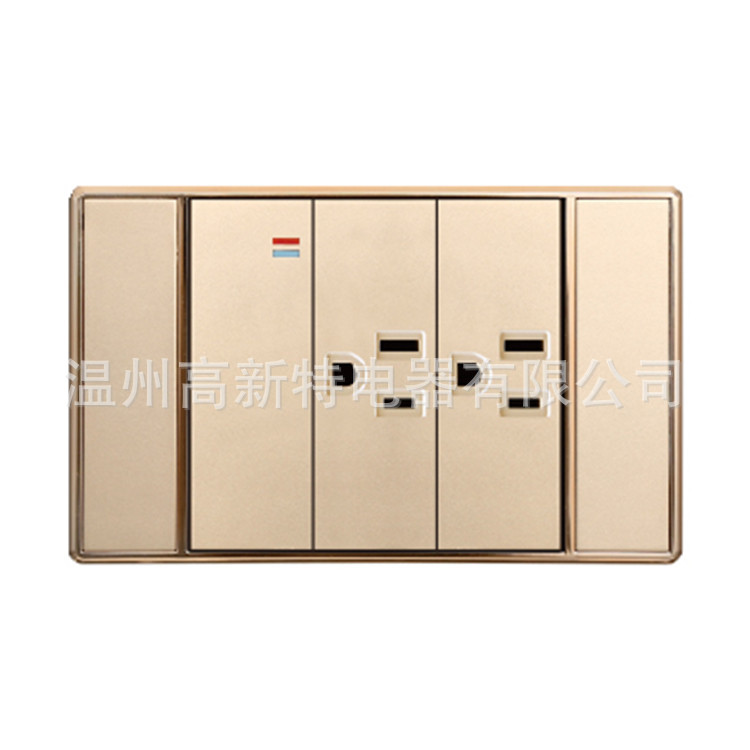 QC144Y 南美118系列 小一开单控&二位美式插座 巴拿马开关