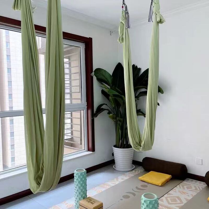 Yoga Studio One-Piece Anti-Gravity Aerial Micro-Elastic Yoga Hammock Cloth Indoor Hammock Rope Swing Luxury Model