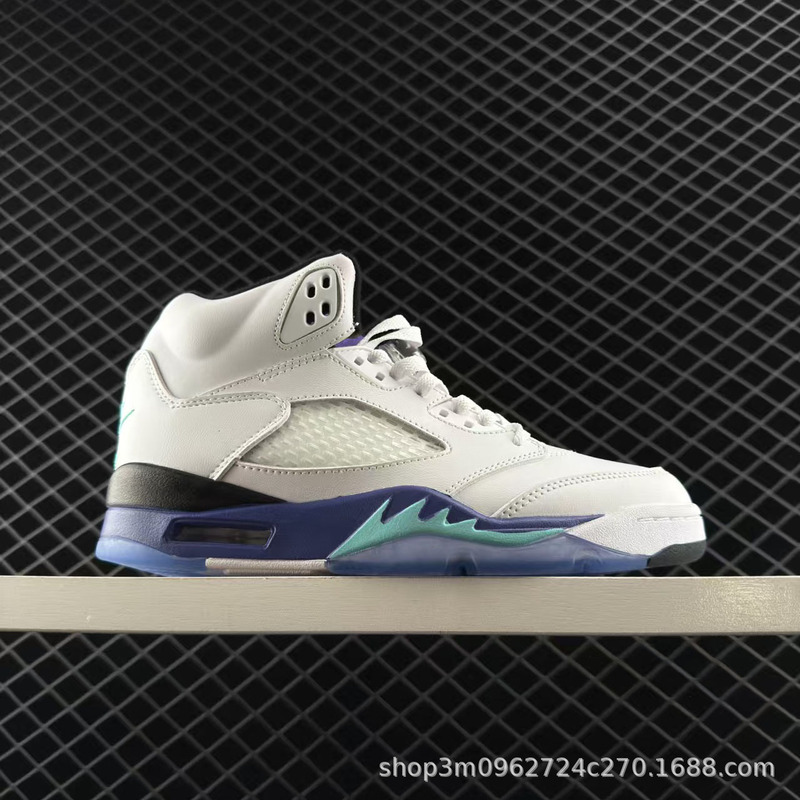 Original foreign trade AJ5 basketball shoes, AIR practical cushioning, non-slip sports shoes, Jordan 5 casual versatile air-cushioned running shoes