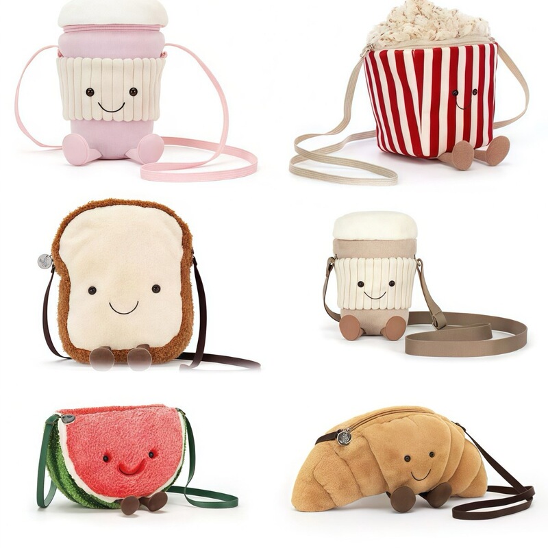 Jellycat West Highland Bag Doll Crossbody Bag Bear Bag Croissant Bag Plush Toy Doll Trendy Handbag Jellycat West Highland Bag Doll Crossbody Bag Bear Bag Croissant Bag Plush Toy Doll Trendy Handbag