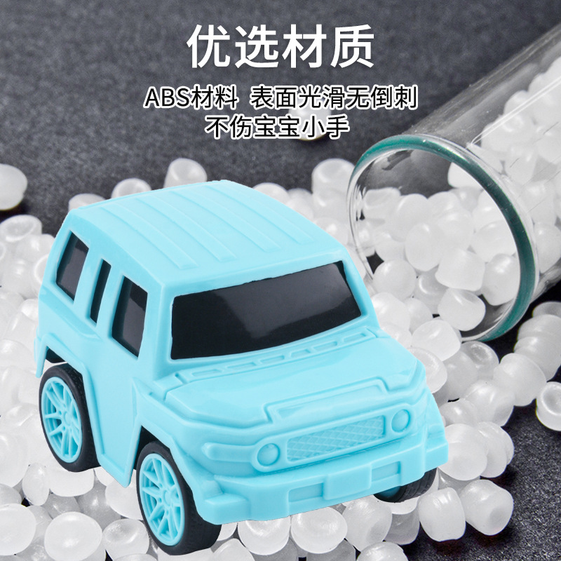 Los niños tiran hacia atrás deslizante vehículo todoterreno resistente a la caída mini modelo de coche al por mayor puesto juguetes niños y niñas pequeños regalos