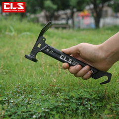 New outdoor mini tent hammer multi-functional stainless steel aluminum alloy handle camping canopy ground nail hammer small hammer